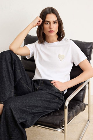 T-shirt regular - Blanc