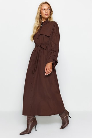 Robe chemise Marron - Marron