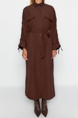 Robe chemise Marron - Marron