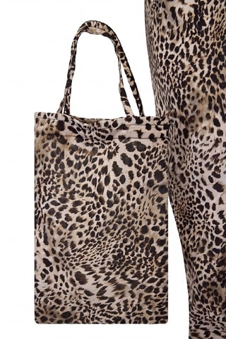 Paréo de plage et tote bag - Noir et marron