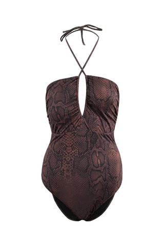 Maillot 1 pièce - Marron