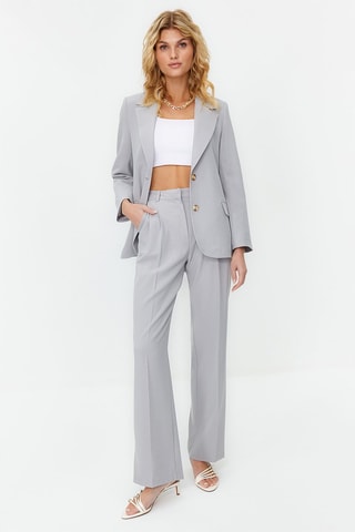 Pantalon droit - Gris