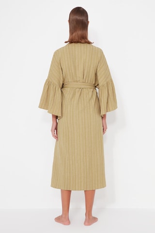 Kimono de plage - Beige et vert