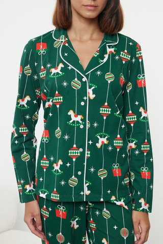 Pyjama - Blanc, rouge et vert