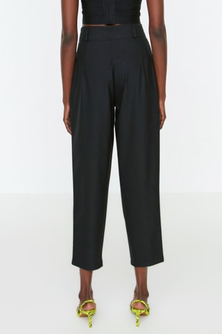 Pantalon carotte 7/8 - Noir