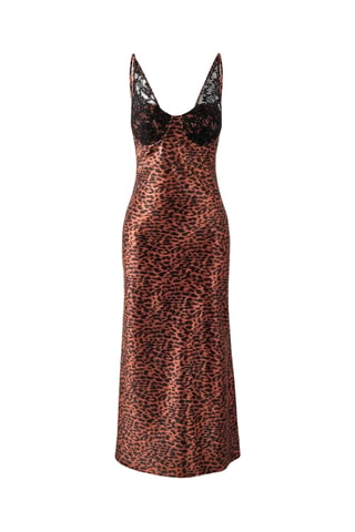 Robe midi - Marron