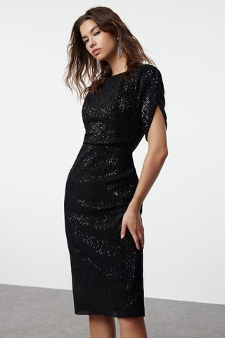 Robe fourreau - Noir