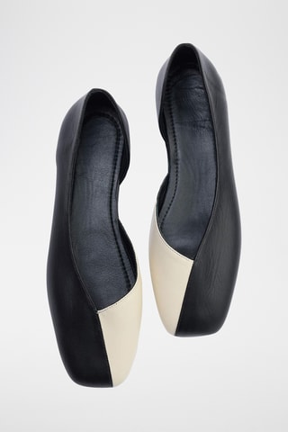 Ballerines en cuir - Noir