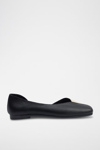 Ballerines en cuir - Noir