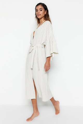 Kimono de plage - Écru