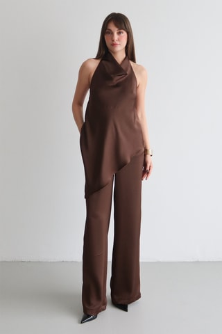 Blouse et pantalon - Marron