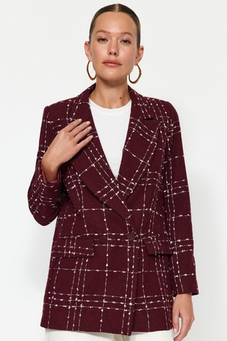 Veste oversize - Rouge et blanc