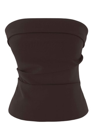 Top bustier - Marron