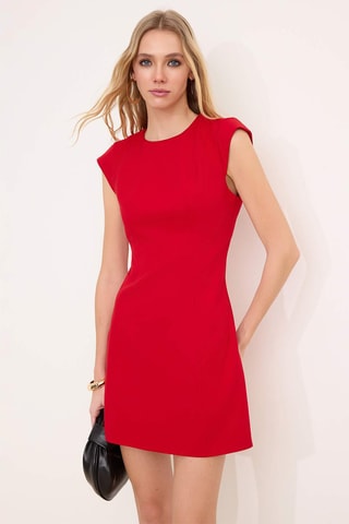 Robe droite - Rouge