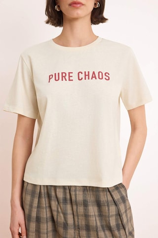 T-shirt regular - Beige