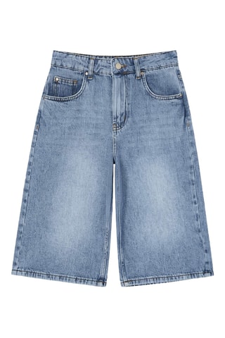 Short en jean - Bleu