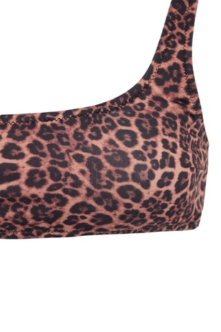 Maillot 2 pièces taille haute - Marron