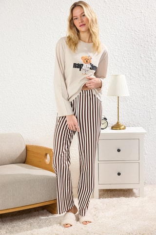 Pyjama - Blanc et marron