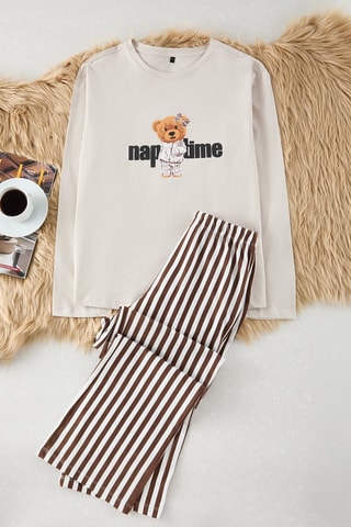 Pyjama - Blanc et marron