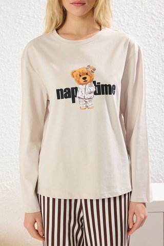 Pyjama - Blanc et marron