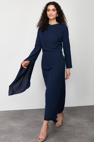 Robe longue - Bleu marine