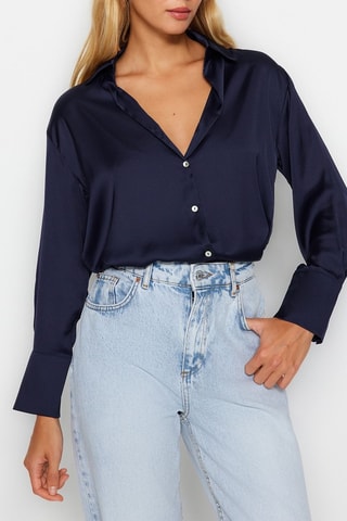 Chemise oversize - Bleu