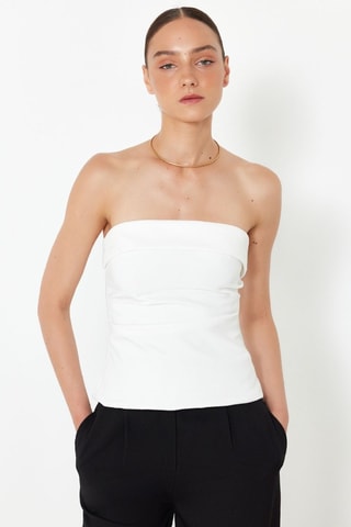 Top bustier - Blanc