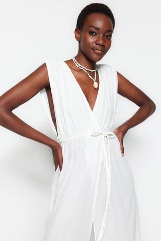 Robe de plage - Blanc