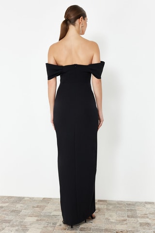 Robe longue regular - Noir