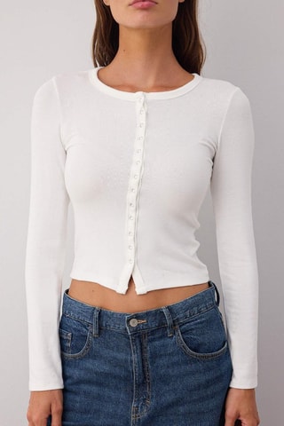 Gilet court - Blanc