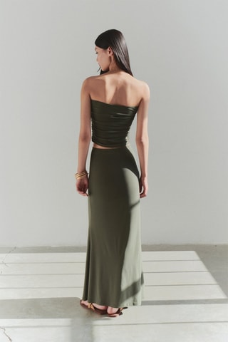 Top bustier - Vert