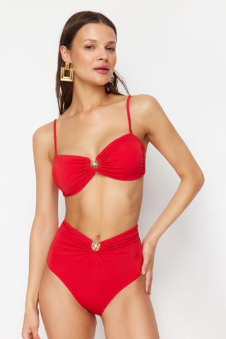Culotte taille haute - Rouge
