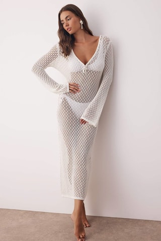 Robe fourreau - Blanc