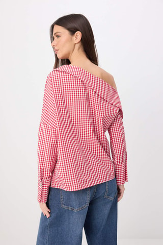 Blouse - Rouge et multicolore