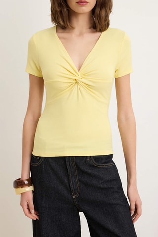 Top - Jaune clair