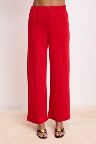 Top bustier et pantalon - Rouge