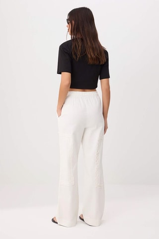 Pantalon wide legs - Blanc