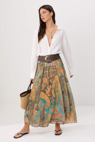 Jupe midi - Multicolore