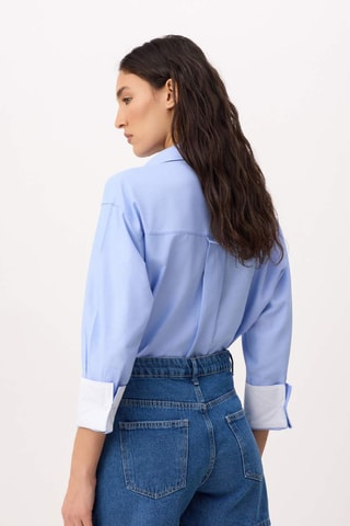 Jupe-short en jean - Bleu
