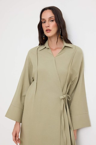 Robe portefeuille - Vert