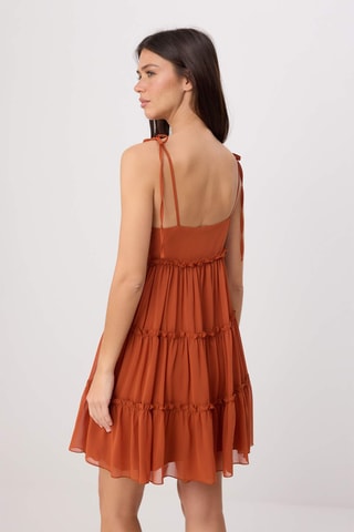 Robe volantée - Orange