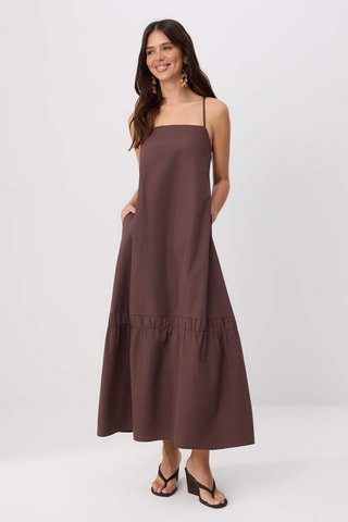 Robe longue - Marron