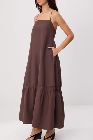 Robe longue - Marron