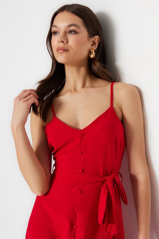 Robe longue - Rouge