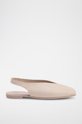 Ballerines en cuir - Beige