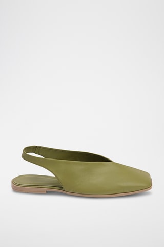 Ballerines en cuir - Vert