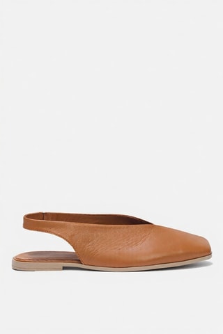 Ballerines en cuir - Beige
