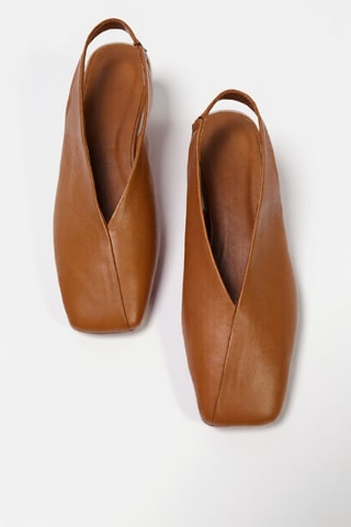 Ballerines en cuir - Beige