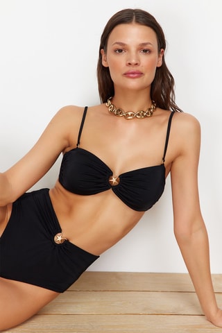 Haut de maillot - Noir et doré