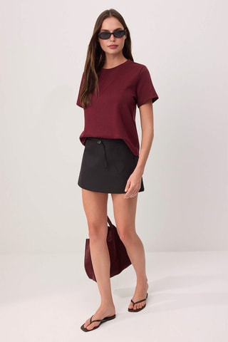 T-shirt regular - Bordeaux